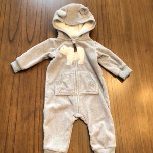 Carter’s Baby Fleece One Piece - size 6 months